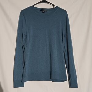 100 Merino Extra Fine Wool Katherine Barclay Size Large Blue